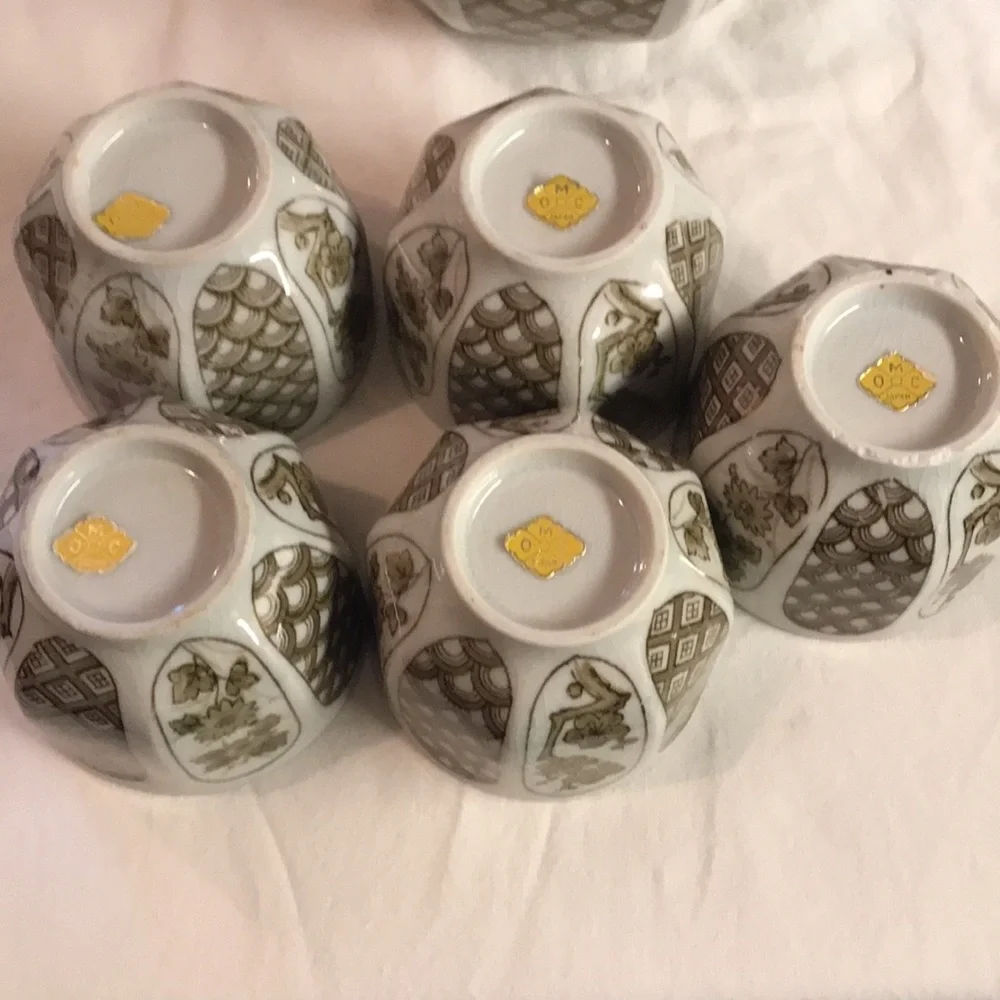 Vintage Ceramic Otagiri (OMC) Japan Brown Blossoms Tea Set